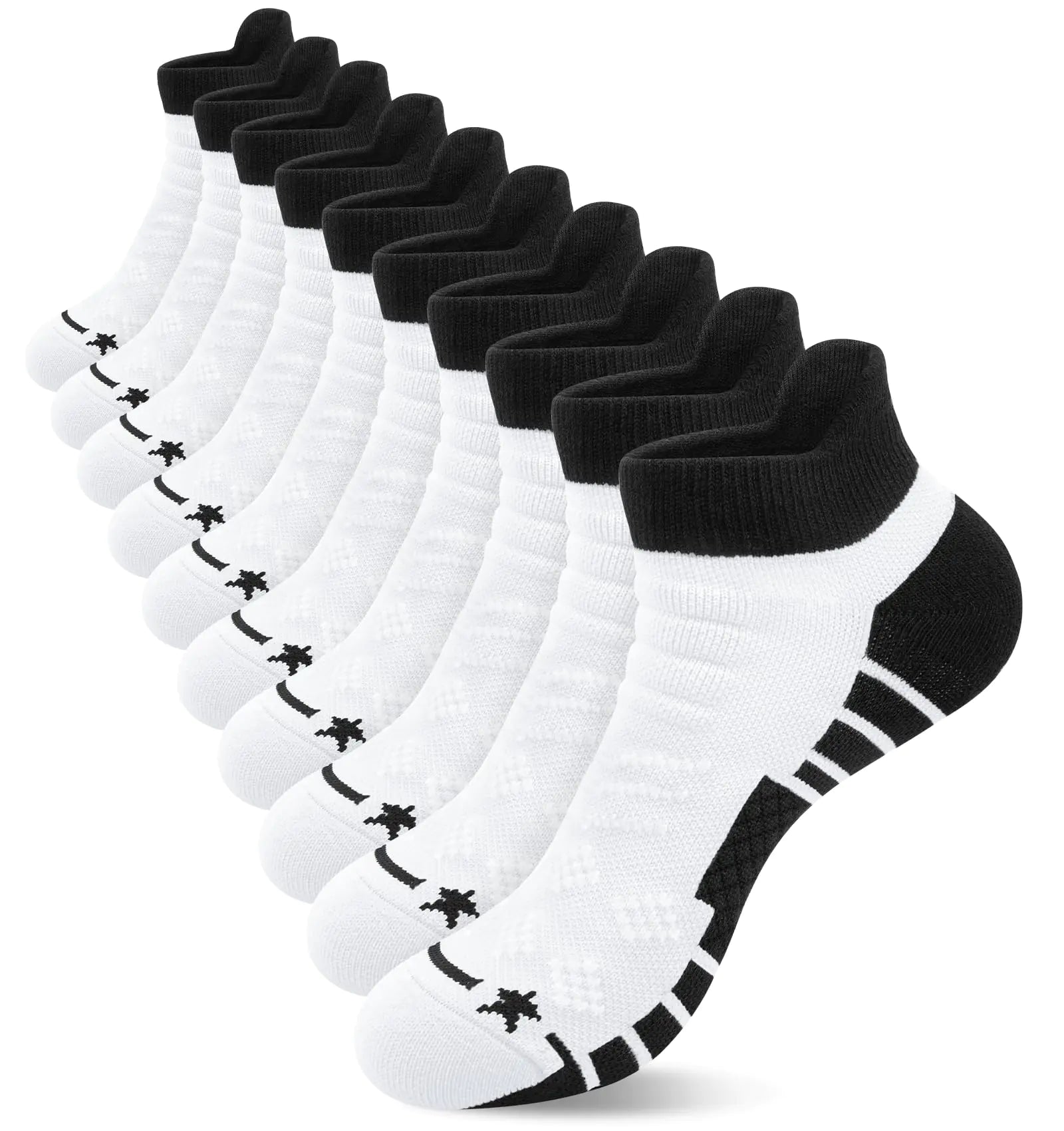 Classic White Cushioned Ankle Sport Socks 5-Pack