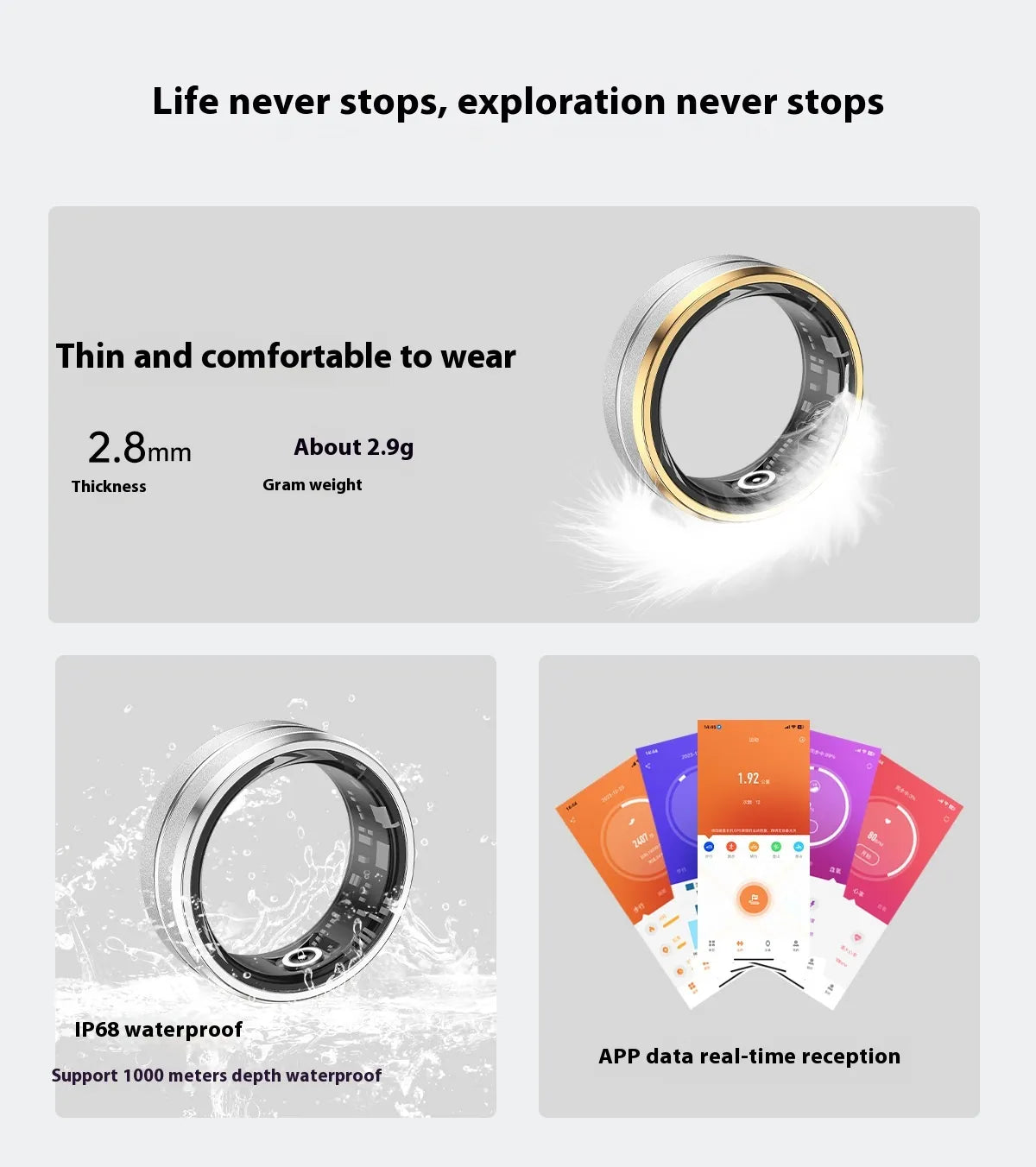 Fitness Smart Ring – Health Tracker
